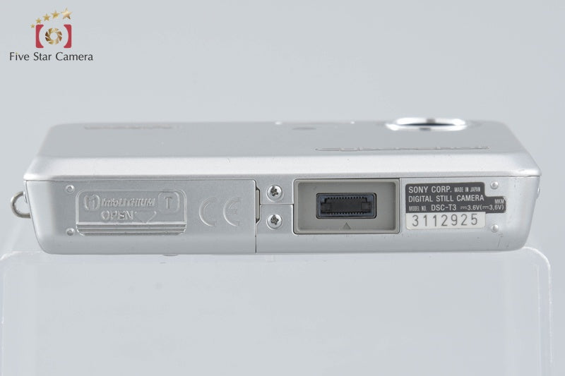 Sony Cyber-Shot DSC-T3 Silver 5.1 MP Digital Camera