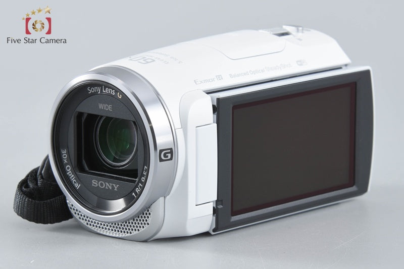 Sony Handycam HDR-CX680 White Digital HD Video Camera [Multiple Languages]