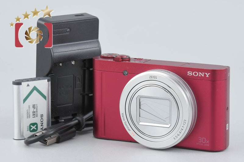 SONY Cyber-shot DSC-WX500 Red 18.2 MP Digital Camera [Multiple Languages]