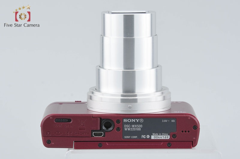 SONY Cyber-shot DSC-WX500 Red 18.2 MP Digital Camera [Multiple Languages]