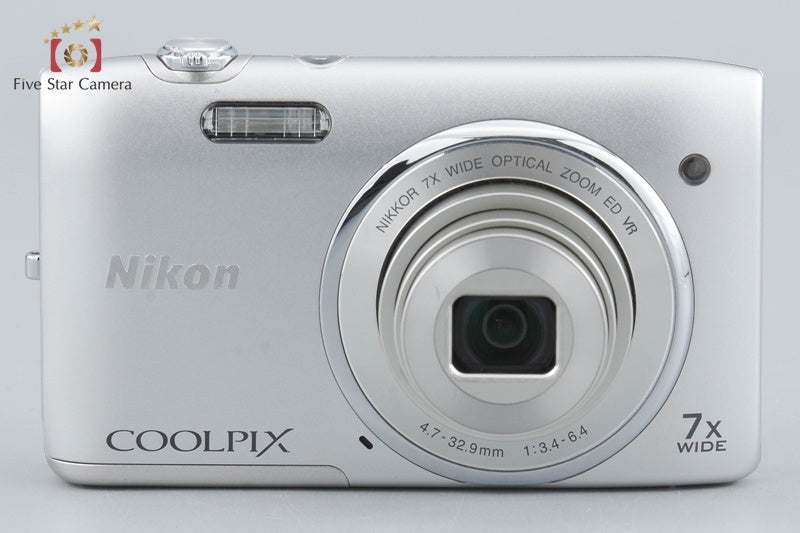 Nikon COOLPIX S3500 Crystal Silver 20.0 MP Digital Camera