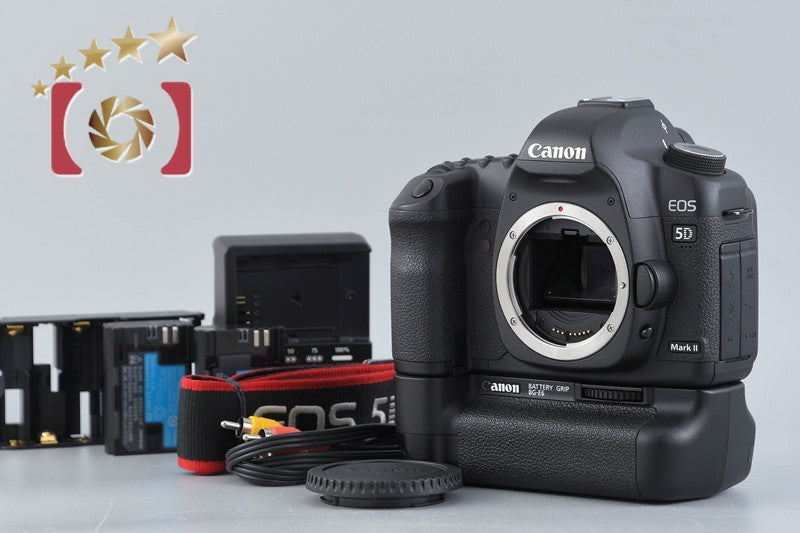 Canon EOS 5D Mark II 21.1 MP Full Frame DSLR Camera + BG-E6 Battery Grip