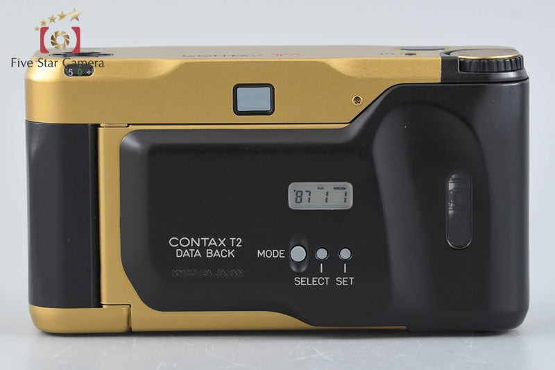 CONTAX T2 Gold Point & Shoot 35mm Film Camera + Data Back