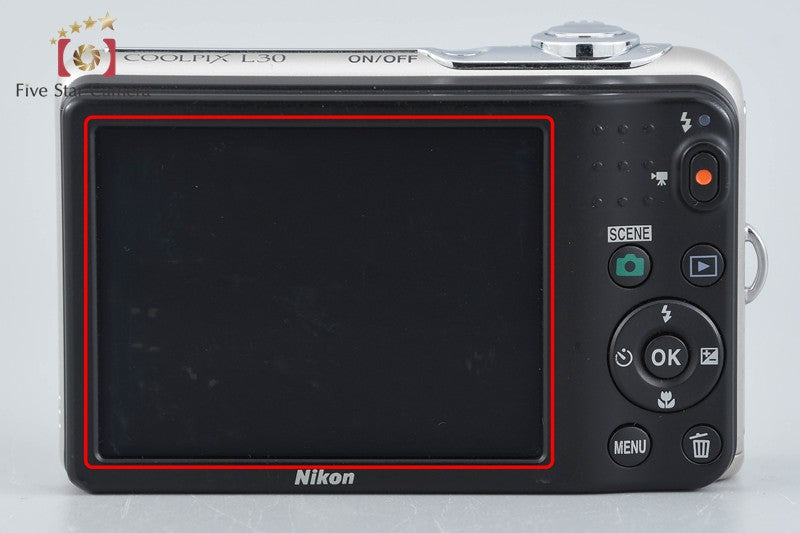 Nikon COOLPIX L30 Silver 20.0 MP Digital Camera