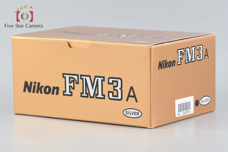 Nikon FM3A Silver 35mm SLR Film Camera Body [Never Used]