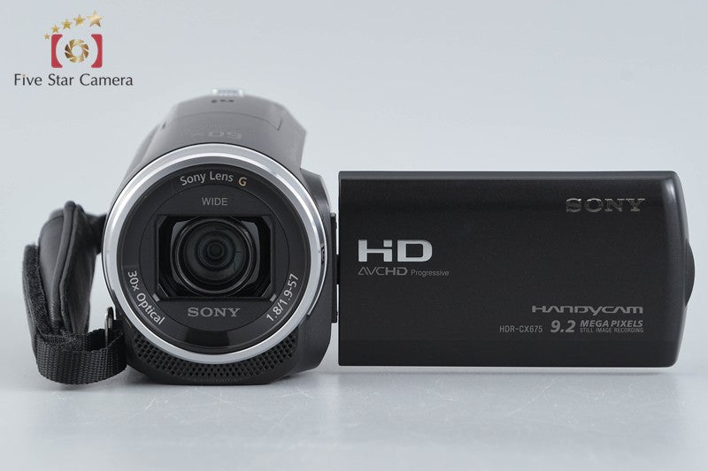 SONY HANDYCAM HDR-CX675 Black Digital HD Camcorder w/ Box [Multiple Languages]