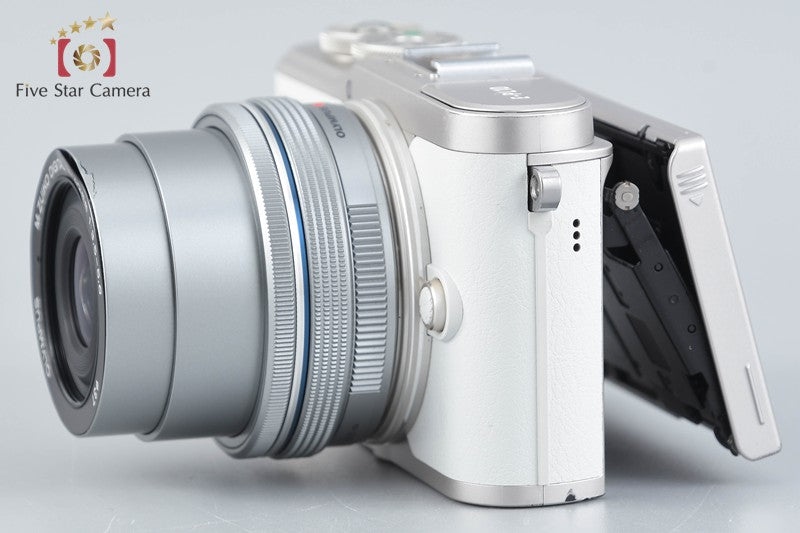Olympus PEN E-PL10 White 16.1 MP Digital Camera EZ 14-42 Lens