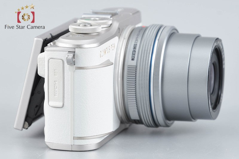 Olympus PEN E-PL10 White 16.1 MP Digital Camera EZ 14-42 Lens