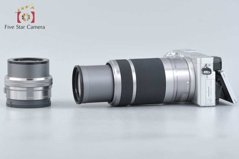 Sony α6400 ILCE-6400 Silver 24.2 MP 16-50 55-210 Lenses [Japanese Language Only]