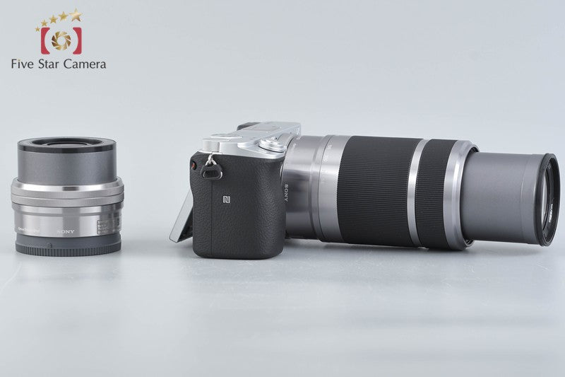 Sony α6400 ILCE-6400 Silver 24.2 MP 16-50 55-210 Lenses [Japanese Language Only]