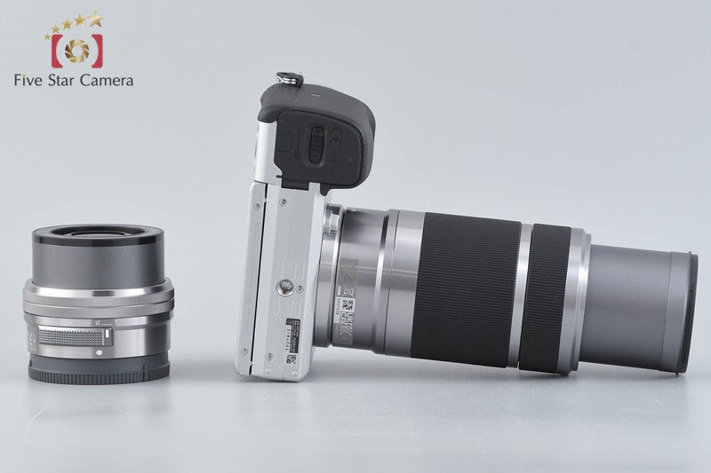 Sony α6400 ILCE-6400 Silver 24.2 MP 16-50 55-210 Lenses [Japanese Language Only]