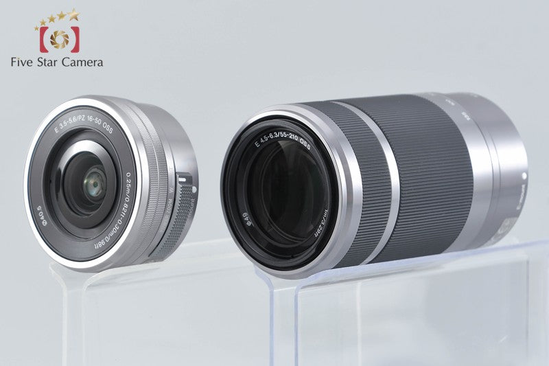 Sony α6400 ILCE-6400 Silver 24.2 MP 16-50 55-210 Lenses [Japanese Language Only]