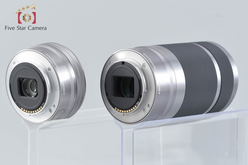 Sony α6400 ILCE-6400 Silver 24.2 MP 16-50 55-210 Lenses [Japanese Language Only]