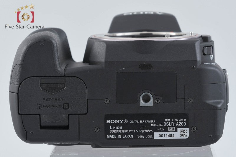 Sony Alpha α200 DSLR-A200 Black Digital SLR Camera Body [Japanese Language Only]