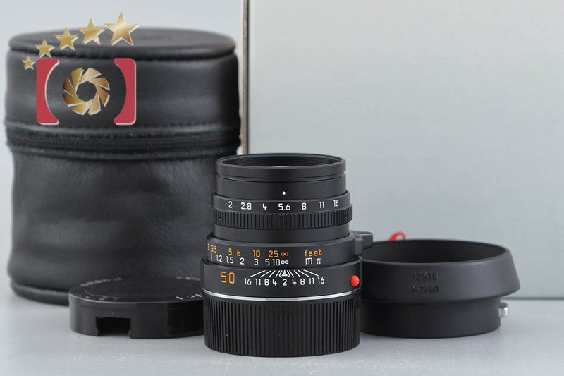 Leica SUMMICRON-M 50mm f/2 3rd Black E39 w/ Box