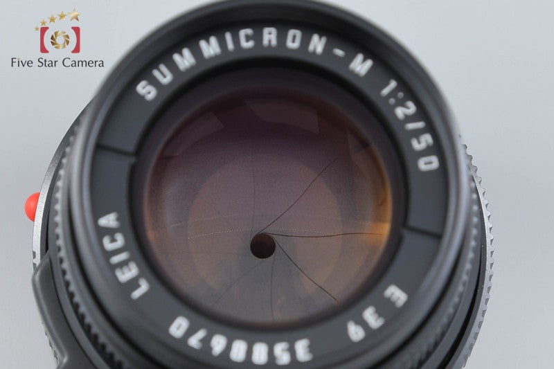 Leica SUMMICRON-M 50mm f/2 3rd Black E39 w/ Box