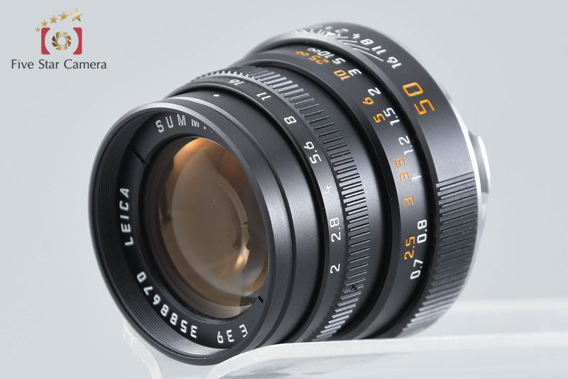 Leica SUMMICRON-M 50mm f/2 3rd Black E39 w/ Box