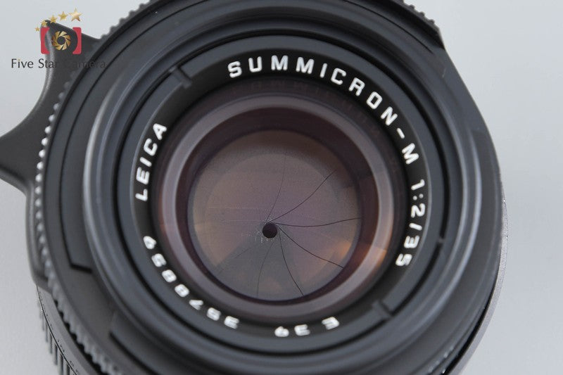 Leica SUMMICRON-M 35mm f/2 E39 4th Black 7-Elements w/ Box