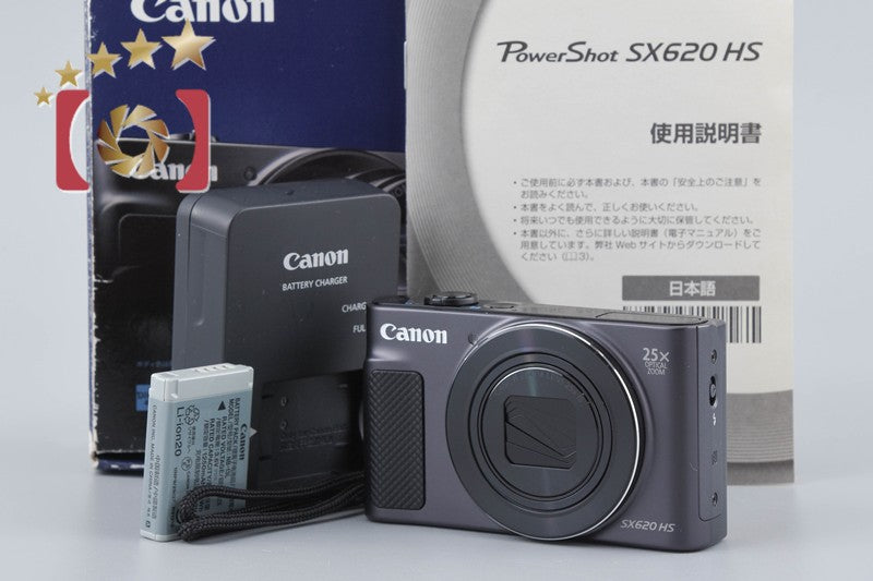 Canon PowerShot SX620 HS Black 20.2 MP Digital Camera w/ Box