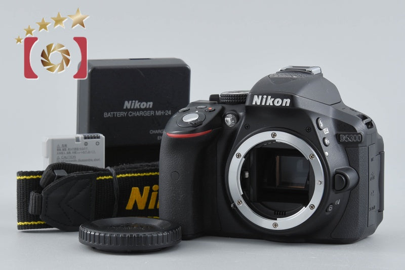 "Shutter count 2,229" Nikon D5300 Black 24.2 MP DSLR Camera Body