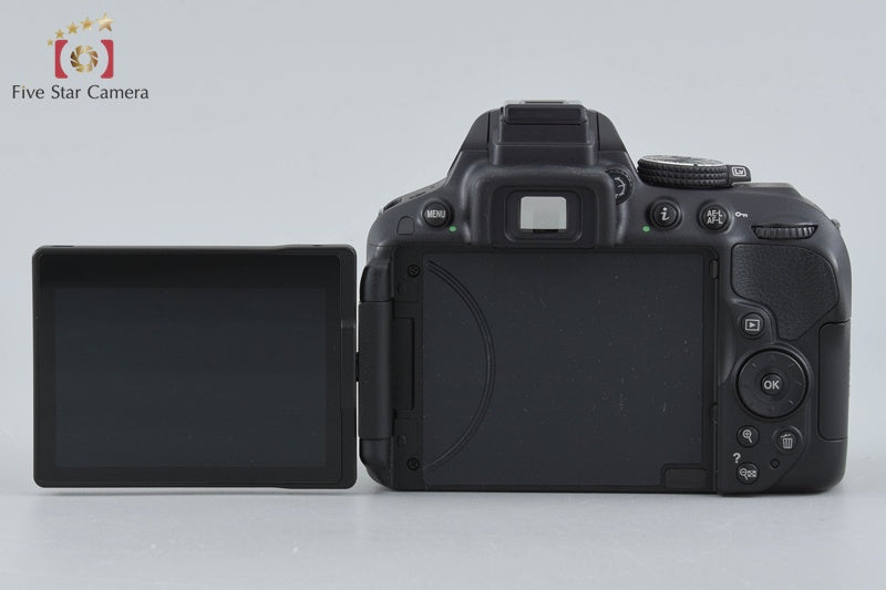 "Shutter count 2,229" Nikon D5300 Black 24.2 MP DSLR Camera Body