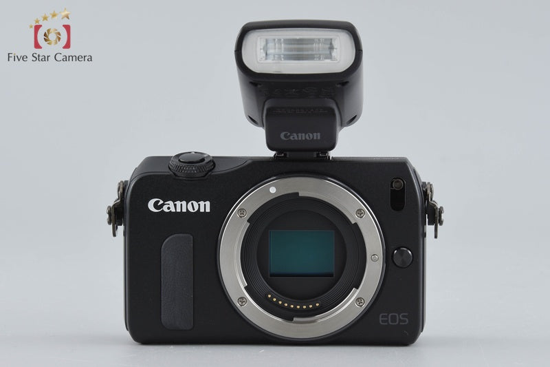 Canon EOS M Black 18.0 MP Mirrorless Camera 18-55 22 Lenses