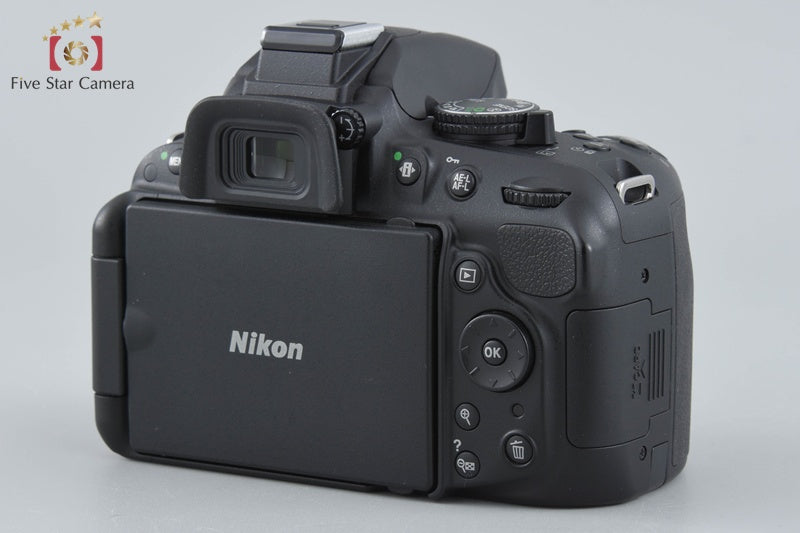 "Count 284" Nikon D5200 Black 24.1 MP Digital SLR Camera 18-55 55-300 Lenses