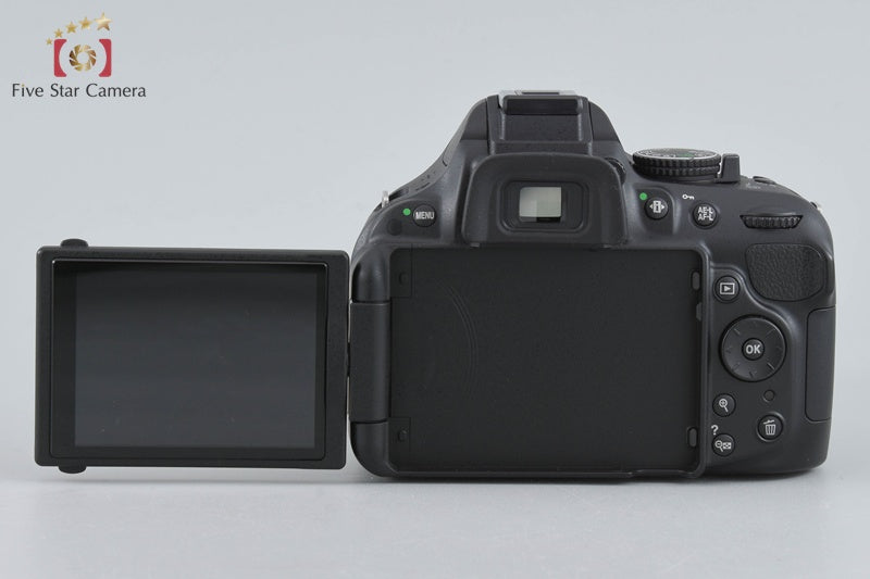 "Count 284" Nikon D5200 Black 24.1 MP Digital SLR Camera 18-55 55-300 Lenses