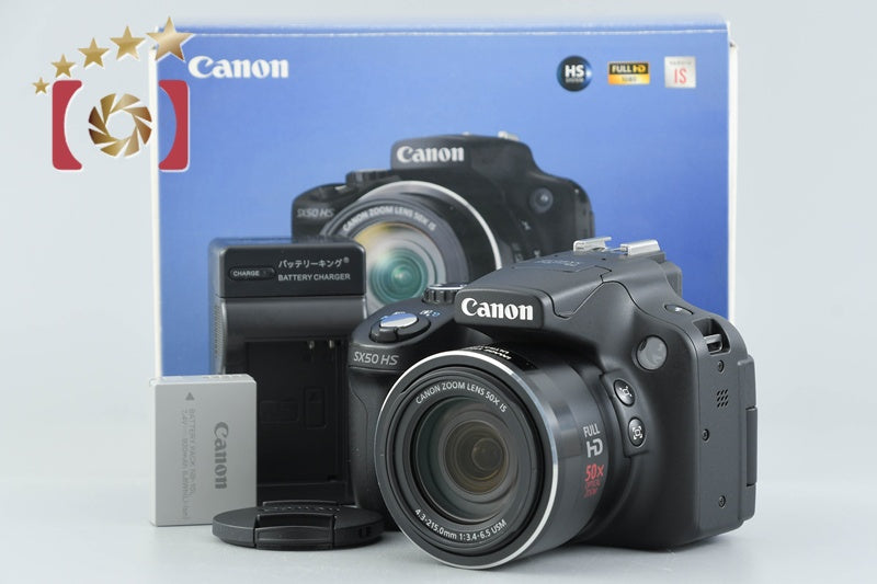 Canon PowerShot SX50 HS Black 12.1 MP Digital Camera w/ Box