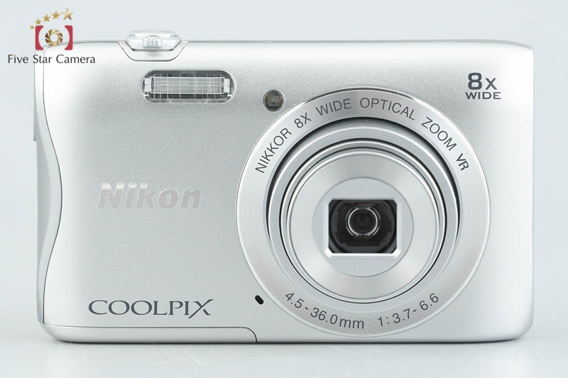 Nikon COOLPIX S3700 Silver 20.1 MP Digital Camera w/ Box