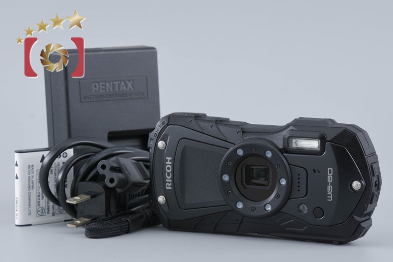 "Shutter count 119" Ricoh Pentax WG-80 Black 16.0 MP Waterproof Action Camera
