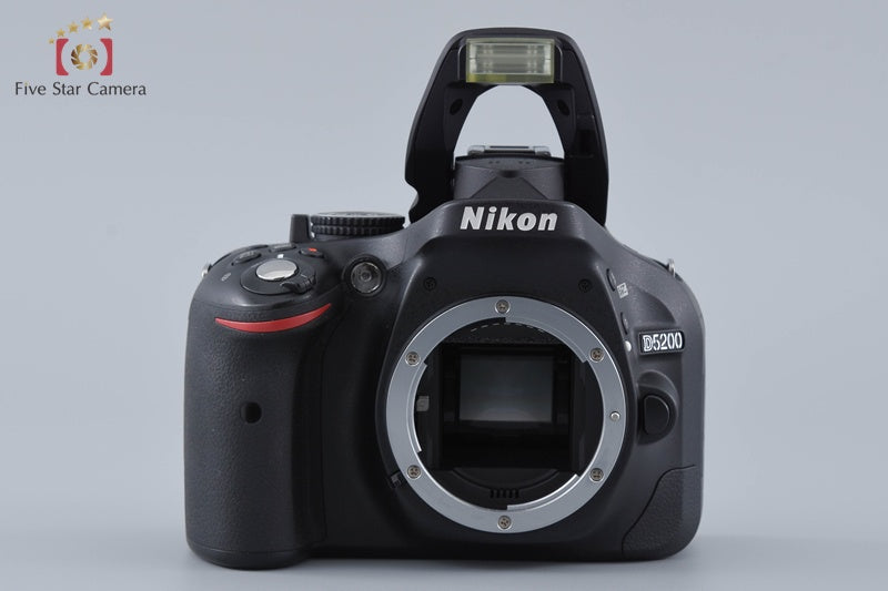 "Count 5,638" Nikon D5200 Black 24.1 MP Digital SLR Camera 18-55 55-300 Lenses