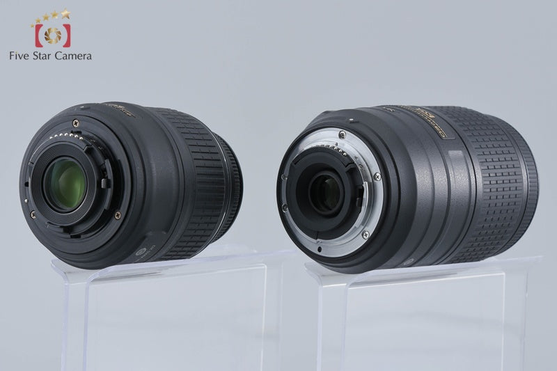 "Count 5,638" Nikon D5200 Black 24.1 MP Digital SLR Camera 18-55 55-300 Lenses