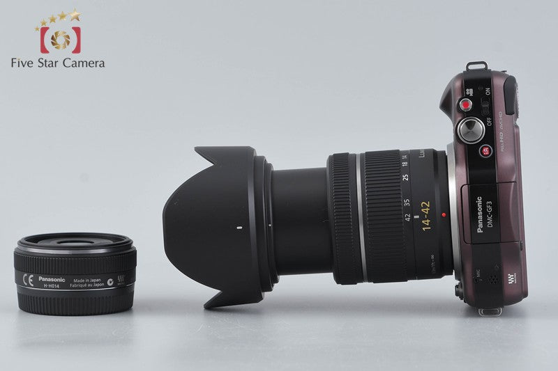 Panasonic LUMIX DMC-GF3 Brown 12.1 MP 14, 14-42 Lenses [Japanese Language Only]
