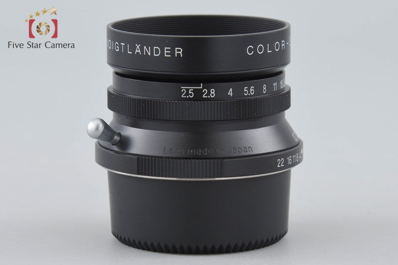 Voigtlander COLOR-SKOPAR 35mm f/2.5 MC Black L39 LTM Leica Thread Mount