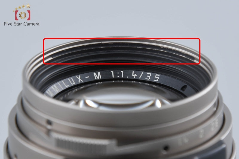Leica SUMMILUX-M 35mm f/1.4 Titanium 2026.04 Overhauled!!