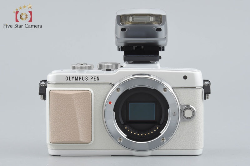 "Count 226" Olympus PEN Lite E-PL7 White 16.1 MP EZ 14-42 40-150 Lenses w/ Box