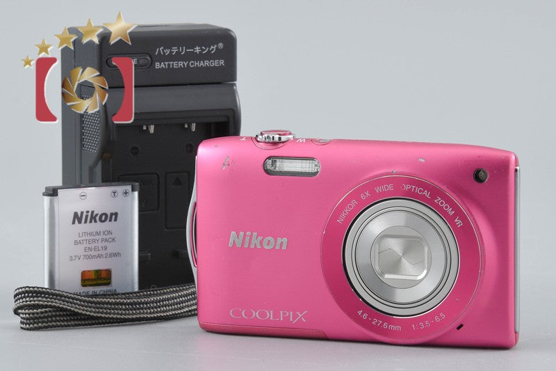 Nikon COOLPIX S3300 Strawberry Pink 16.0 MP Digital Camera