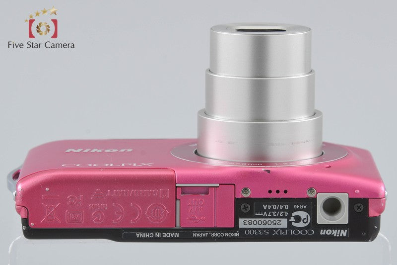 Nikon COOLPIX S3300 Strawberry Pink 16.0 MP Digital Camera