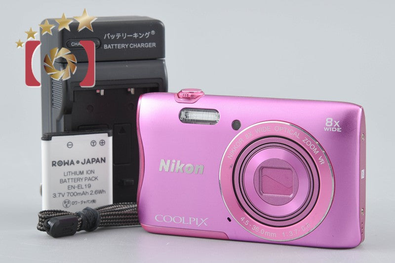 Nikon COOLPIX S3700 Pink 20.1 MP Digital Camera