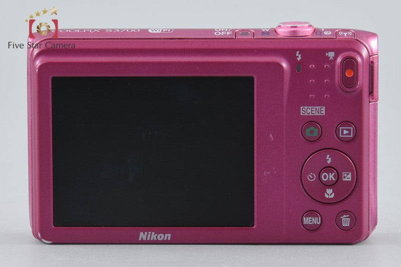 Nikon COOLPIX S3700 Pink 20.1 MP Digital Camera