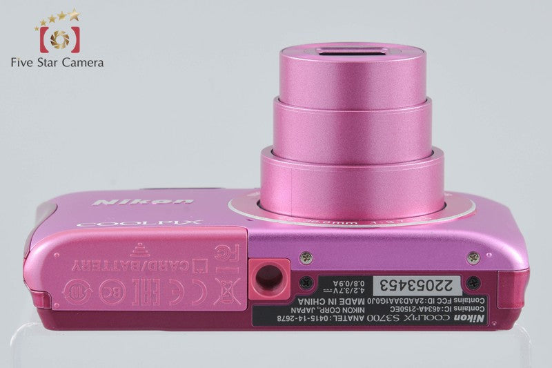 Nikon COOLPIX S3700 Pink 20.1 MP Digital Camera
