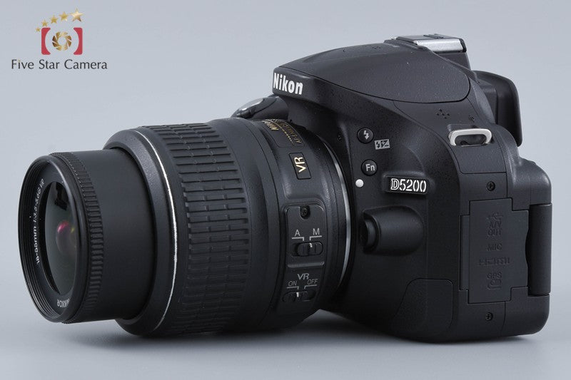 "Shutter count 2,685" Nikon D5200 Black 24.1 MP DSLR 18-55 VR Lens