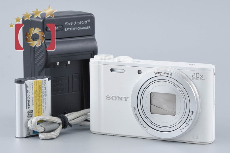Sony Cyber-Shot DSC-WX350 White 18.2 MP Digital Camera [Multiple Languages]