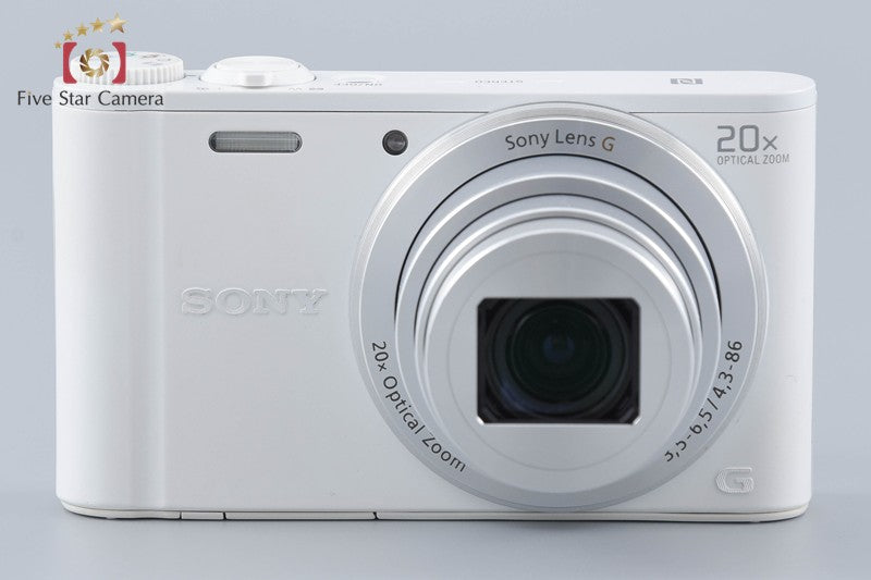 Sony Cyber-Shot DSC-WX350 White 18.2 MP Digital Camera [Multiple Languages]
