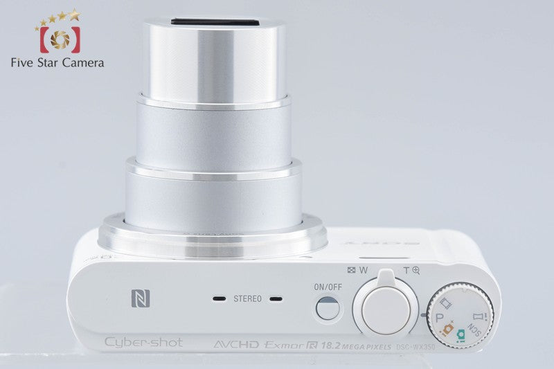 Sony Cyber-Shot DSC-WX350 White 18.2 MP Digital Camera [Multiple Languages]