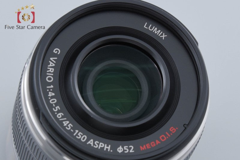 Panasonic LUMIX G VARIO 45-150mm f/4-5.6 ASPH. MEGA O.I.S. H-FS45150 Silver