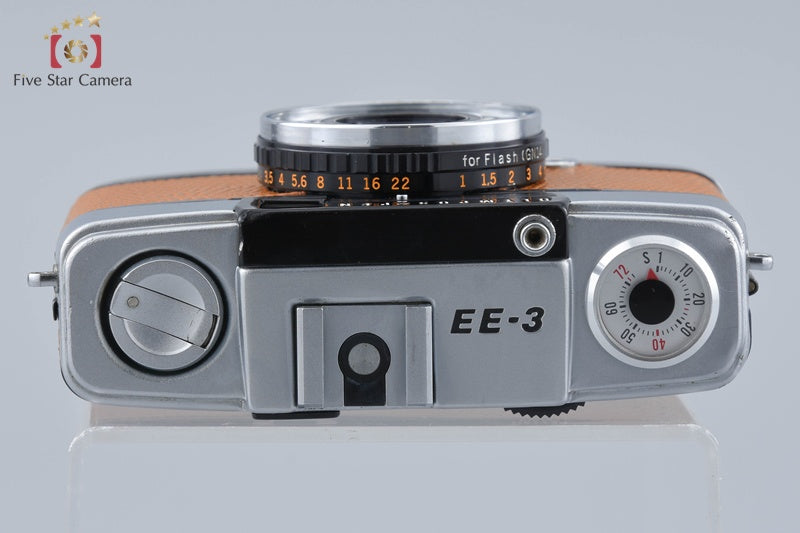 Olympus PEN EE-3 Camel 35mm Half Frame Film Camera D.Zuiko 28mm f/3.5