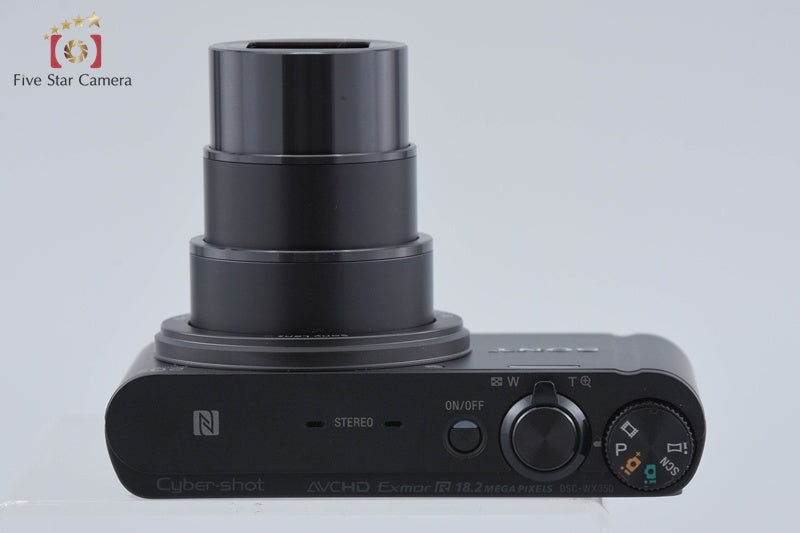Sony Cyber-Shot DSC-WX350 Black 18.2 MP Digital Camera [Multiple Languages]
