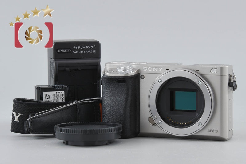 Sony Alpha α6000 ILCE-6000 Silver 24.3 MP Digital Camera [Multiple Languages]